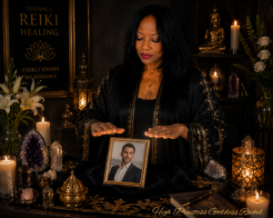 High Priestess Goddess Rachel administering Distance Reiki Session